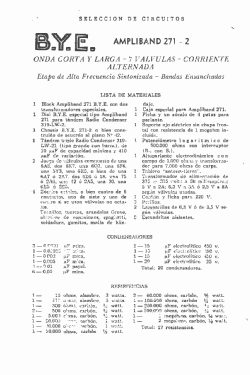 Ampliband 271-2; BYE B.Y.E., Schulman (ID = 2848619) Kit