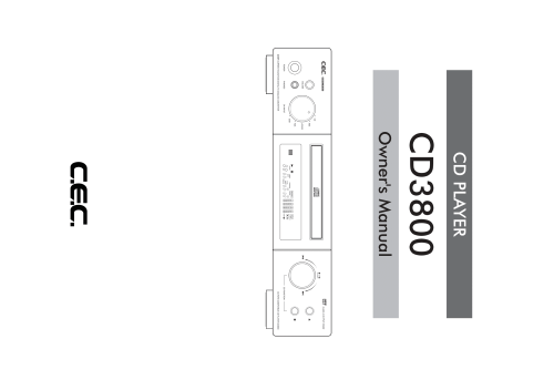 Compact Disc Player CD3800; CEC C.E.C. Chuo (ID = 2084191) R-Player