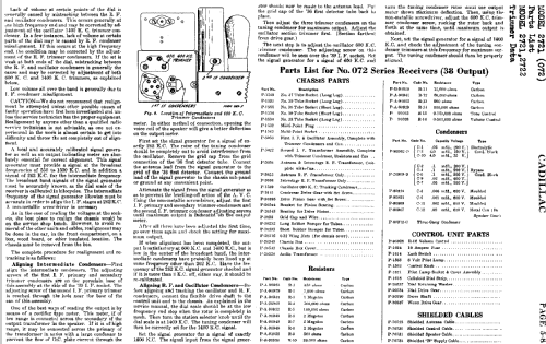 072-A ; Cadillac Div. (ID = 754598) Car Radio