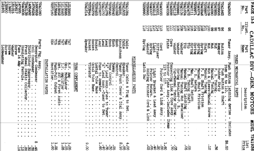 7241938 ; Cadillac Div. (ID = 753915) Car Radio