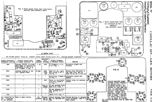 77 ; Cadillac Div. (ID = 754145) Car Radio