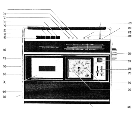 Cassette Radio with Alarm Clock TDK701; Calex; where? (ID = 2689895) Radio