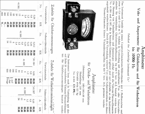 Amphimeter 41334; Cambridge Scientific (ID = 816386) Ausrüstung