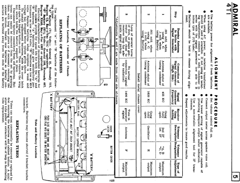 4T11 Ch= 4T1; Canadian Admiral Co. (ID = 810445) Radio