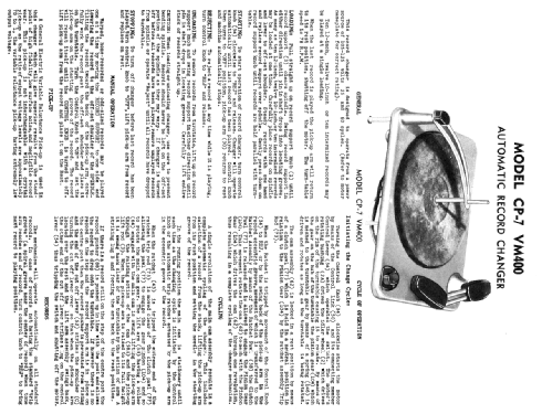 Automatic Record Changer CP-7 VM400; Canadian General (ID = 2182562) R-Player