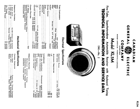 KL-5M ; Canadian General (ID = 2207531) Autoradio