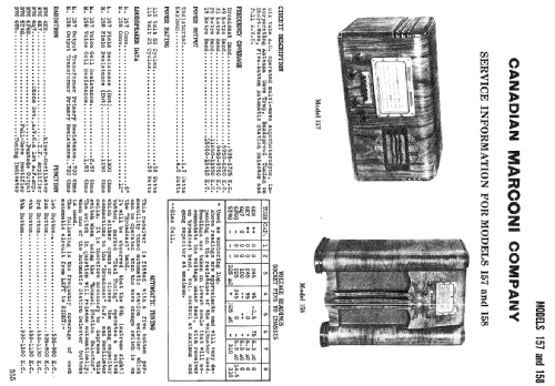 158 ; Canadian Marconi Co. (ID = 2228353) Radio