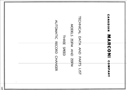 253FM ; Canadian Marconi Co. (ID = 1190081) Radio