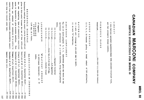 88 ; Canadian Marconi Co. (ID = 2225615) Radio