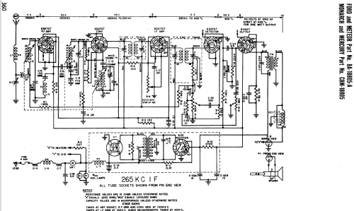 C8M-18805 ; Canadian Marconi Co. (ID = 1194068) Car Radio