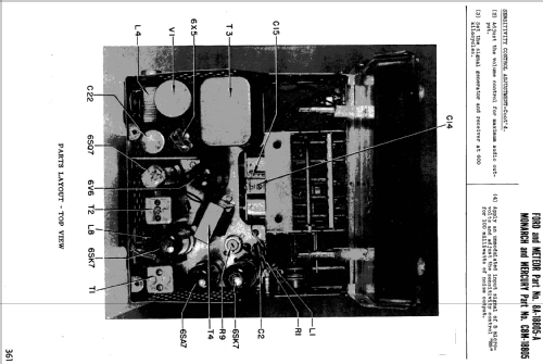 C8M-18805 ; Canadian Marconi Co. (ID = 1194073) Car Radio