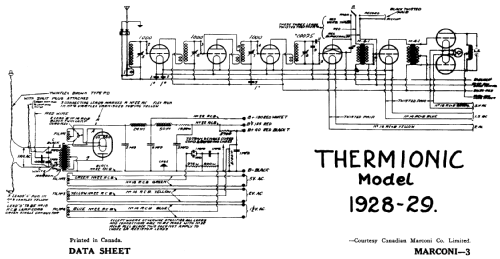 Thermionic ; Canadian Marconi Co. (ID = 1599495) Radio