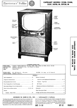 3012M Ch= CX-33; Capehart Corp.; Fort (ID = 2786118) Television