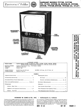 4H212M Ch= CT-57 , Series CX-36; Capehart Corp.; Fort (ID = 3114524) Televisore