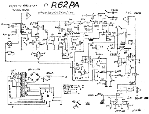 Professional Tape Recorder R 62 PA; Carad; Kuurne (ID = 2146374) Reg-Riprod