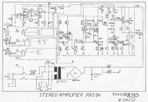 Stereo amplifier 2002S PAS64; Carad; Kuurne (ID = 1277986) Ampl/Mixer