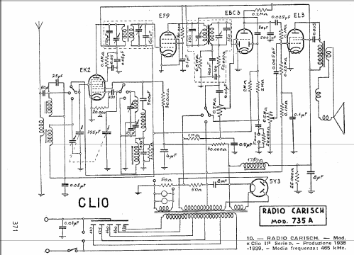 Clio II serie 735A; Carisch Radio; (ID = 617027) Radio