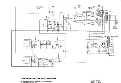 LF Power Amplifier 100 Watt; Carlsbro Sound (ID = 1660495) Ampl/Mixer