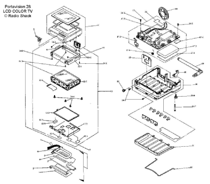 LCD Pocket Color Television TV-7500; CASIO Computer Co., (ID = 2824658) Télévision