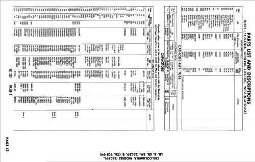 23C49SM Ch= 921-94; CBS-Columbia Inc.; (ID = 2646030) Television