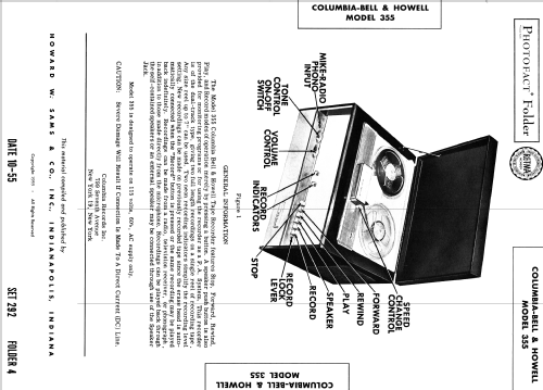 Columbia-Bell & Howell 355; CBS-Columbia Inc.; (ID = 2646297) Reg-Riprod