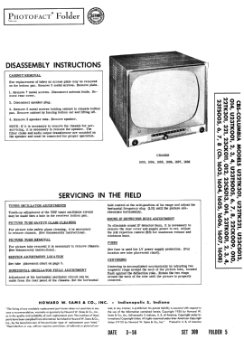 U23TS005 Ch= 1604; CBS-Columbia Inc.; (ID = 2761396) Televisore