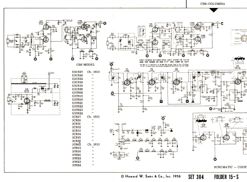 U3T623 Ch =1610; CBS-Columbia Inc.; (ID = 2714071) Televisore