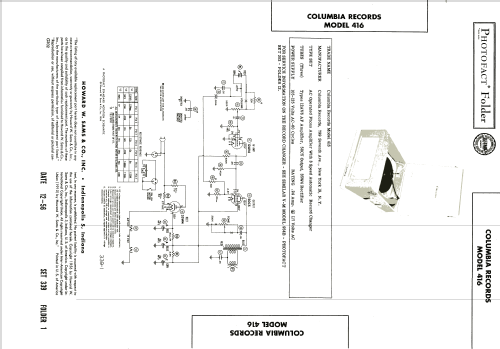 Model 416 ; CBS-Columbia Inc.; (ID = 2011886) R-Player