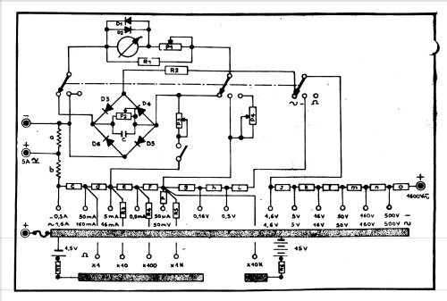 Analog Multimeter Controleur 102; CdA, Construction d' (ID = 1815133) Ausrüstung