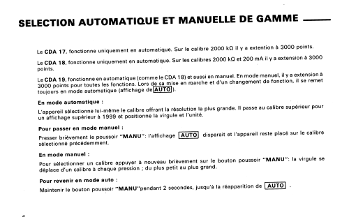 Multimètre numérique de poche CDA17, CDA18, CDA19; CdA, Construction d' (ID = 1818245) Equipment