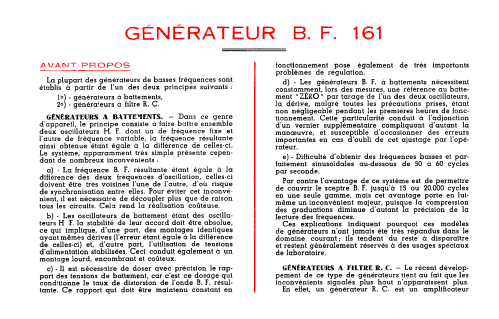 Générateur BF 161; Centrad; Annecy (ID = 2904430) Equipment