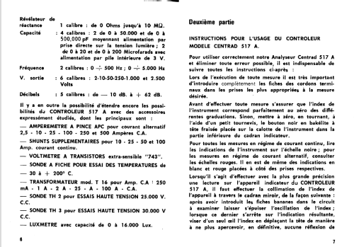 Multimeter 517 A; Centrad; Annecy (ID = 1005109) Ausrüstung