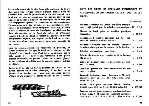 Multimeter 517 A; Centrad; Annecy (ID = 1005123) Ausrüstung