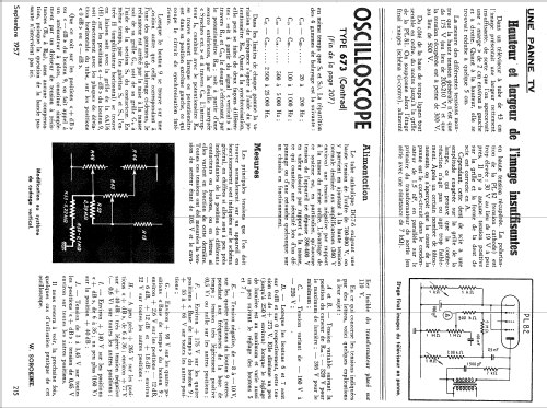 Oscilloscope 673; Centrad; Annecy (ID = 1435626) Equipment