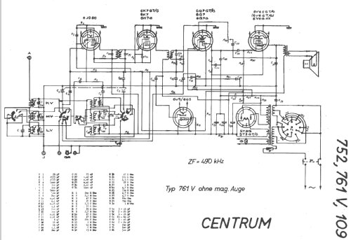 761V Typ 109; Centrum-Radio, (ID = 15631) Radio