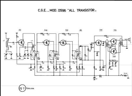 All Transistor 0596; CGE, Compagnia (ID = 327754) Radio