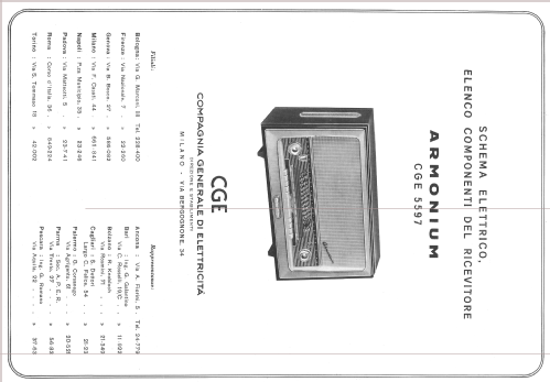 Armonium 5597; CGE, Compagnia (ID = 100953) Radio