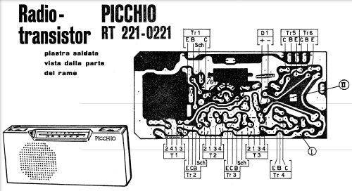 Picchio RT221; CGE, Compagnia (ID = 746677) Radio