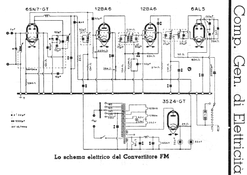 Radioconvertitore FM ; CGE, Compagnia (ID = 1167523) Converter