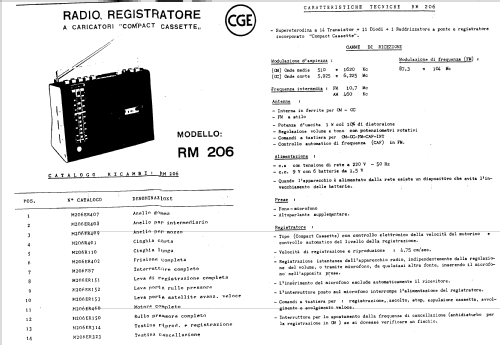 RM206; CGE, Compagnia (ID = 1544190) Radio
