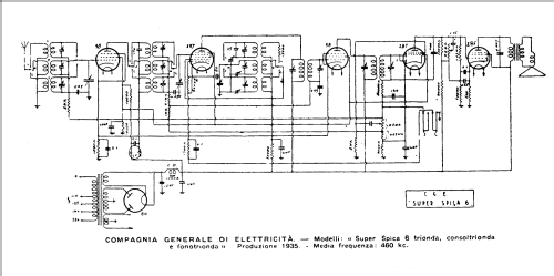 Super Spica 6 Trionda ; CGE, Compagnia (ID = 226173) Radio