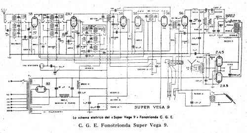 Super Vega 9 Fonotrionda ; CGE, Compagnia (ID = 2575199) Radio