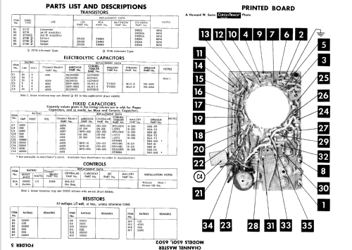 Transistor 6 6501; Channel Master Corp. (ID = 613670) Radio