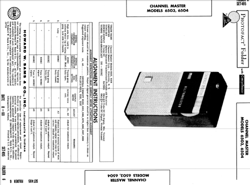All Transistor 5 TR 6503; Channel Master Corp. (ID = 586526) Radio