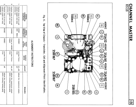 6516 Seven Transistor; Channel Master Corp. (ID = 2324924) Radio