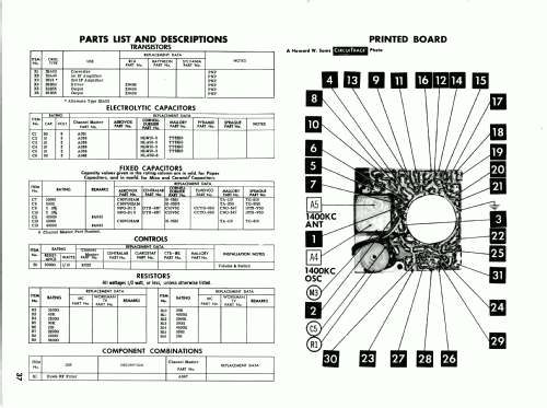 Six Transistor 6509; Channel Master Corp. (ID = 2244097) Radio