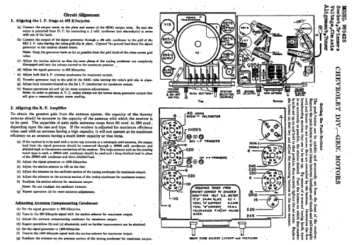 985425 ; Chevrolet Div. (ID = 792198) Car Radio