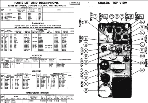 986771; Chevrolet Div. (ID = 237767) Car Radio