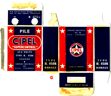 Ramage 'Supercontrol' Pile à 67.5 V R. 4508; CIPEL, Compagnie (ID = 2289747) Strom-V