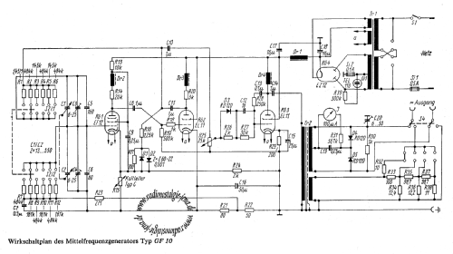 Mittelfrequenzgenerator GF10; Clamann & Grahnert; (ID = 650787) Equipment